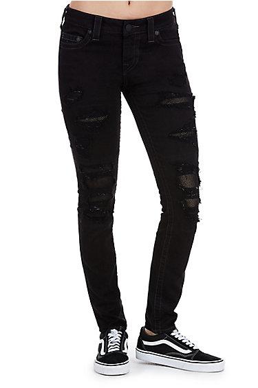 Super Skinny Dark Continent Womens Jean | Black | Size 24 | True Religion