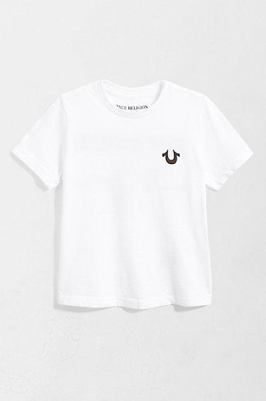 True Religion Puff Logo Kids Tee - White/black