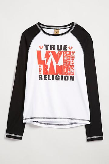 True Religion True Ls Raglan Tee - White