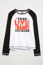 True Religion True Ls Raglan Tee - White