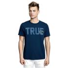 Mens True Logo Graphic Tee | Navy | Size Small | True Religion