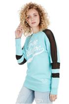True Athlete Mesh Insert Active Womens Pullover | Succulant | Size Medium | True Religion