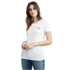 Floral Crew Neck Womens Tee | White | Size X Small | True Religion