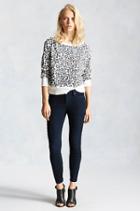 True Religion Halle Super Skinny Corduroy Cropped Womens Pant - Navy