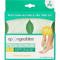 Spongeables Pedi-scrub In A Sponge 2 Pack