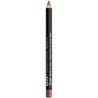 Nyx Professional Makeup Suede Matte Lip Liner - Los Angeles (deep Red Brown With Yellow Undertones)