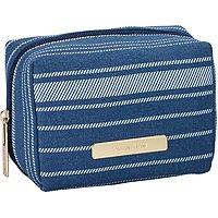 Tartan + Twine Blue Stripe Makeup Box