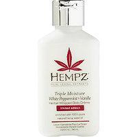 Hempz Travel Size Triple Moist White Peppermint & Vanilla Herbal Whipped Body Crme