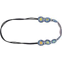 Scunci Blue-multi Beaded Headwrap