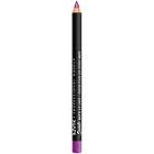 Nyx Professional Makeup Suede Matte Lip Liner - Run The World (bright Violet With Pink Undertones)