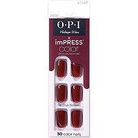 Kiss Malaga Wine Impress Color X Opi Press-on Manicure