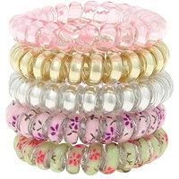 Capelli New York Mixed Design Phone Cord Pony Holders 5 Pc