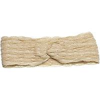 Elle Tan Shimmer Turban Head Wrap