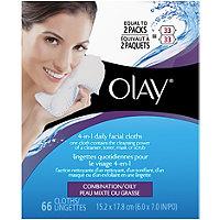 Olay 4 In 1 Daily Facial Cloths Combo/oily 66 Ct
