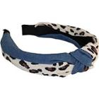 Jessica Simpson Animal Print Topknot Headband