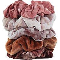 Kitsch Tie-dye Scrunchies In Rust Tones