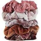 Kitsch Tie-dye Scrunchies In Rust Tones