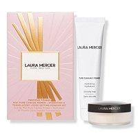 Laura Mercier Precious Tidings Pure Canvas Primer-hydrating & Translucent Loose Setting Powder Set