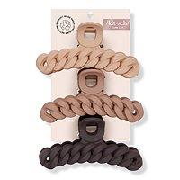 Kitsch Neutrals Recycled Plastic Chain Claw Clip