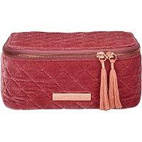 Tartan + Twine Velvet Cosmetic Box Pink
