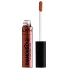 Nyx Professional Makeup Diamond Drip Lip Gloss - Spark Of Magic (sheer Orange Base W/ Pink Glitter Shift)