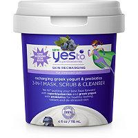 Yes To Superblueberries Skin Recharging 3-in-1 Mask, Scrub & Cleanser