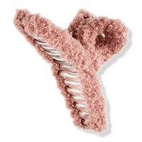 Scunci Pink Sherpa Claw Clip