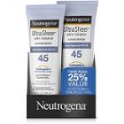 Neutrogena Ultra Sheer Spf 45 Twin Pack