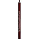 Nyx Professional Makeup Slide On Lip Pencil Waterproof Lip Liner - Dark Soul (deep Wine Red)
