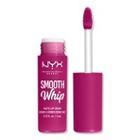 Nyx Professional Makeup Smooth Whip Blurring Matte Lip Cream - Bday Frosting (violet Red)