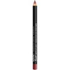 Nyx Professional Makeup Suede Matte Lip Liner - Vintage (plum With Mauve Undertone)