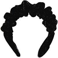 Scunci Ruched Black Velvet Headband