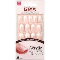 Kiss Cashmere Salon Acrylic French Nude Nails