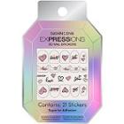 Dashing Diva Sweet Hearts Expressions Nail Art Stickers