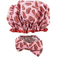 The Vintage Cosmetic Company Make-up Headband & Shower Cap Set