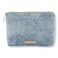 Tartan + Twine Denim Chevron Clutch