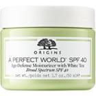 Origins A Perfect World Spf 40 Age-defense Moisturizer With White Tea