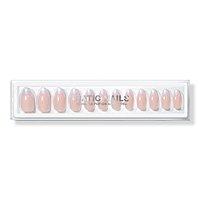 Static Nails Opalescent French Almond Reusable Pop-on Manicures