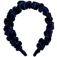 Scunci Navy Velvet Headband