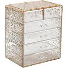 Sorbus Glitter Cosmetic Makeup And Jewelry Storage Case