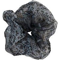 Scunci Grey Snakeskin Jumbo Organza Scrunchie