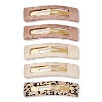 Kitsch Satin Wrapped Snap Clips