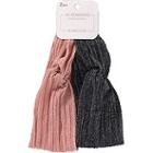 Scunci Pink And Black Headwraps