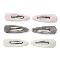Scunci Work + Play Velour-covered Snap Clips