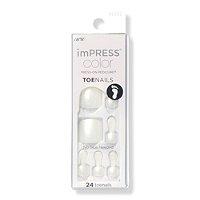 Kiss Impress Short Pedicure Toe Press On Nails
