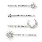 Scunci Elite Silver & Rhinestone Bobby Pins