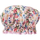The Vintage Cosmetic Company Pink Floral Satin Shower Cap