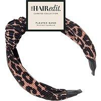 The Hair Edit Leopard Pleated Band Headband