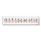 Static Nails Rose Gold French Velvet Effect Reusable Pop-on Manicure
