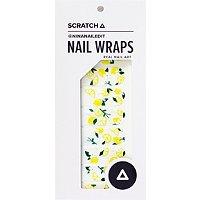 Scratch Lemon Zest Nail Wraps